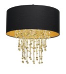 Milagro Lampa wisząca ALMERIA BLACK/GOLD 1xE27 MLP6441 Milagro Lampa wisząca ALMERIA BLACK/GOLD 1xE27 MLP6441