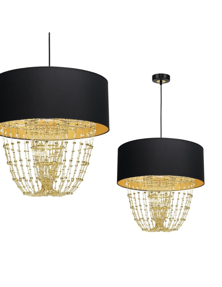 Milagro Lampa wisząca ALMERIA BLACK/GOLD 1xE27 MLP6442 Milagro Lampa wisząca ALMERIA BLACK/GOLD 1xE27 MLP6442