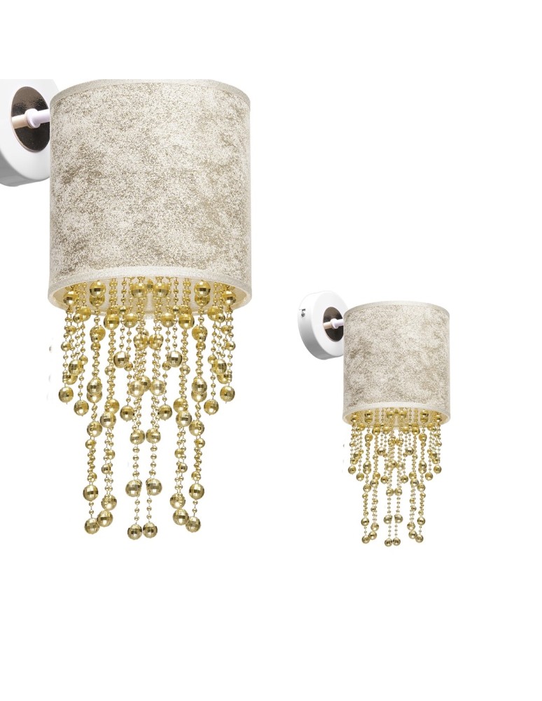 Milagro Kinkiet ALMERIA WHITE/GOLD 1xE27 MLP6443 Milagro Kinkiet ALMERIA WHITE/GOLD 1xE27 MLP6443