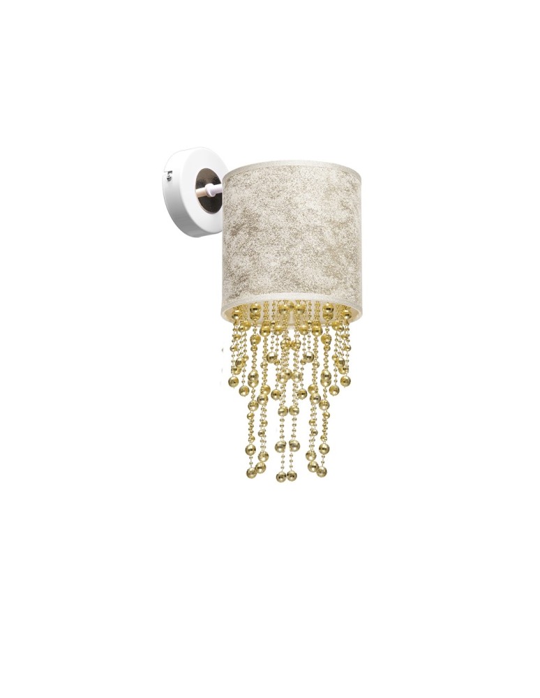 Milagro Kinkiet ALMERIA WHITE/GOLD 1xE27 MLP6443 Milagro Kinkiet ALMERIA WHITE/GOLD 1xE27 MLP6443