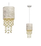 Milagro Lampa wisząca ALMERIA WHITE/GOLD 1xE27 MLP6444 Milagro Lampa wisząca ALMERIA WHITE/GOLD 1xE27 MLP6444