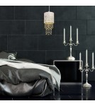 Milagro Lampa wisząca ALMERIA WHITE/GOLD 1xE27 MLP6444 Milagro Lampa wisząca ALMERIA WHITE/GOLD 1xE27 MLP6444
