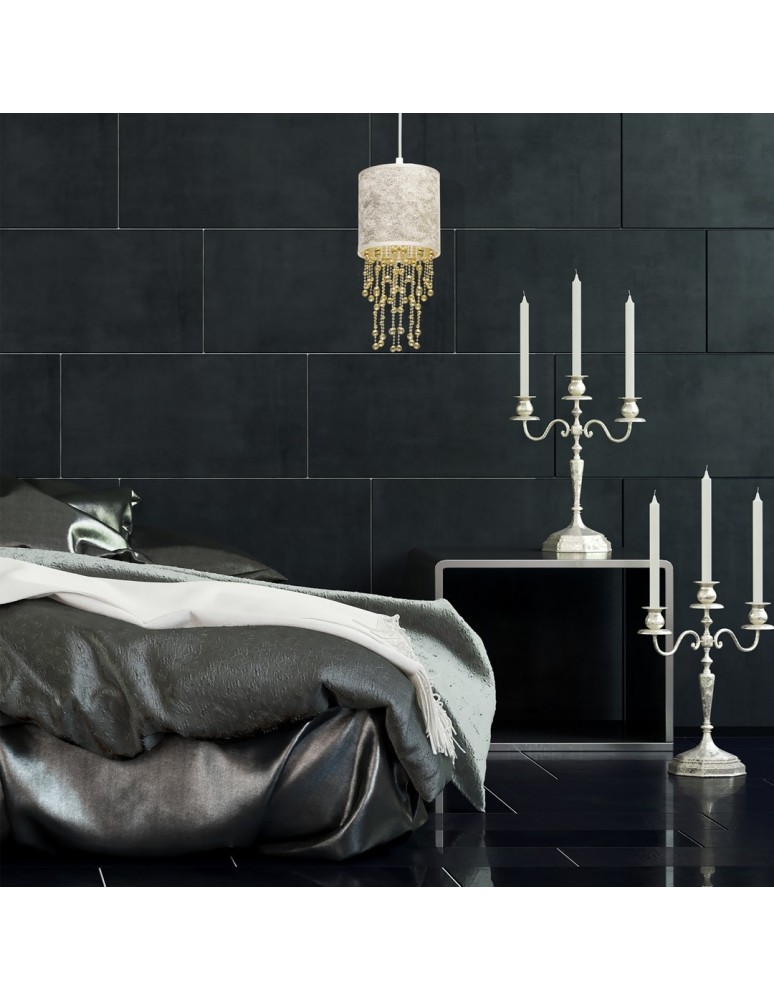 Milagro Lampa wisząca ALMERIA WHITE/GOLD 1xE27 MLP6444 Milagro Lampa wisząca ALMERIA WHITE/GOLD 1xE27 MLP6444