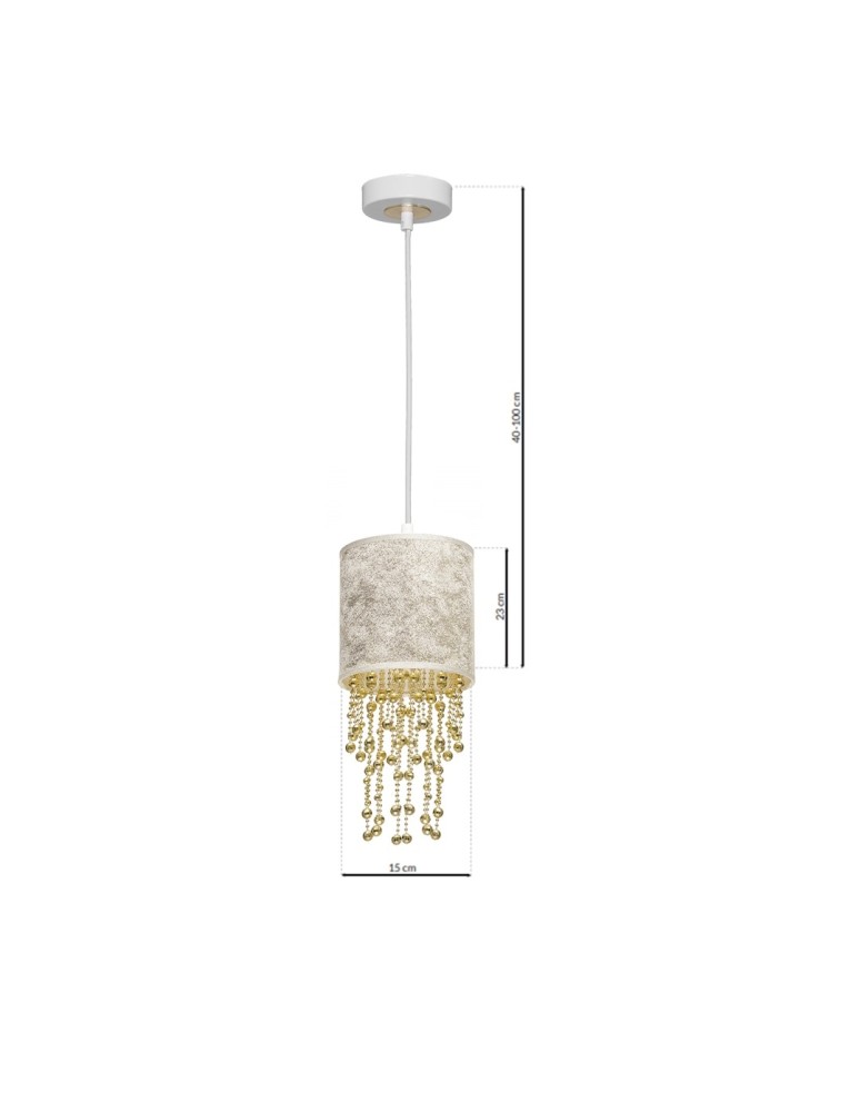 Milagro Lampa wisząca ALMERIA WHITE/GOLD 1xE27 MLP6444 Milagro Lampa wisząca ALMERIA WHITE/GOLD 1xE27 MLP6444