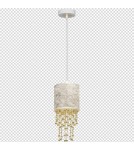 Milagro Lampa wisząca ALMERIA WHITE/GOLD 1xE27 MLP6444 Milagro Lampa wisząca ALMERIA WHITE/GOLD 1xE27 MLP6444