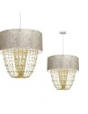 Milagro Lampa wisząca ALMERIA WHITE/GOLD 1xE27 MLP6447