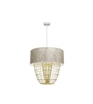 Lampy wiszące - Milagro Lampa wisząca ALMERIA WHITE/GOLD 1xE27 MLP6447 - product 2