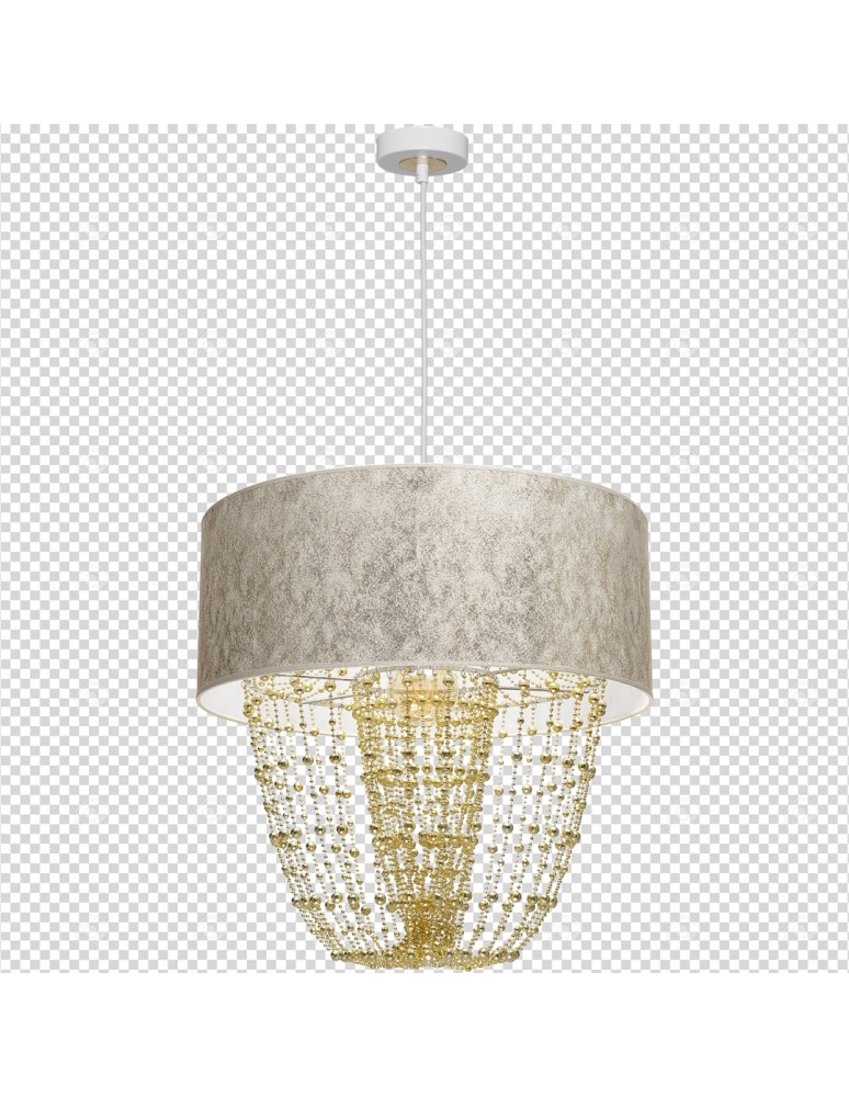 Milagro Lampa wisząca ALMERIA WHITE/GOLD 1xE27 MLP6447