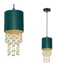 Milagro Lampa wisząca ALMERIA GREEN/GOLD 1xE27 MLP6449 Milagro Lampa wisząca ALMERIA GREEN/GOLD 1xE27 MLP6449