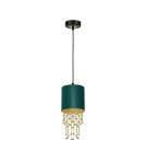 Milagro Lampa wisząca ALMERIA GREEN/GOLD 1xE27 MLP6449 Milagro Lampa wisząca ALMERIA GREEN/GOLD 1xE27 MLP6449