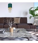 Milagro Lampa wisząca ALMERIA GREEN/GOLD 1xE27 MLP6449 Milagro Lampa wisząca ALMERIA GREEN/GOLD 1xE27 MLP6449