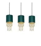 Milagro Lampa wisząca ALMERIA GREEN/GOLD 3xE27 MLP64500 Milagro Lampa wisząca ALMERIA GREEN/GOLD 3xE27 MLP64500