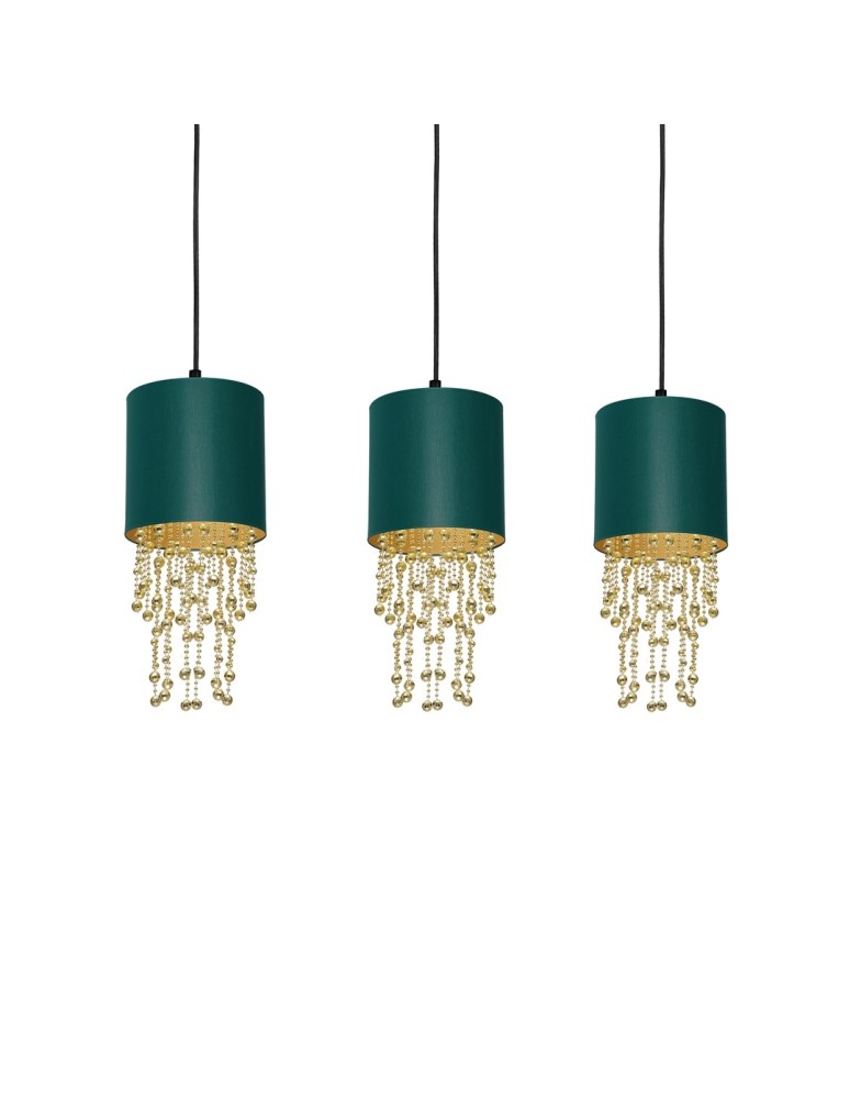 Milagro Lampa wisząca ALMERIA GREEN/GOLD 3xE27 MLP64500 Milagro Lampa wisząca ALMERIA GREEN/GOLD 3xE27 MLP64500