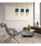 Milagro Lampa wisząca ALMERIA GREEN/GOLD 3xE27 MLP64500 Milagro Lampa wisząca ALMERIA GREEN/GOLD 3xE27 MLP64500