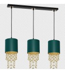 Milagro Lampa wisząca ALMERIA GREEN/GOLD 3xE27 MLP64500 Milagro Lampa wisząca ALMERIA GREEN/GOLD 3xE27 MLP64500