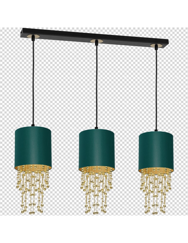 Milagro Lampa wisząca ALMERIA GREEN/GOLD 3xE27 MLP64500 Milagro Lampa wisząca ALMERIA GREEN/GOLD 3xE27 MLP64500