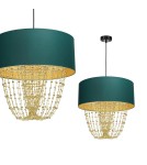 Milagro Lampa wisząca ALMERIA GREEN/GOLD 1xE27 MLP6452 Milagro Lampa wisząca ALMERIA GREEN/GOLD 1xE27 MLP6452