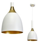 Milagro Lampa wisząca CLARK WHITE/GOLD 1xE27 MLP6219 Milagro Lampa wisząca CLARK WHITE/GOLD 1xE27 MLP6219