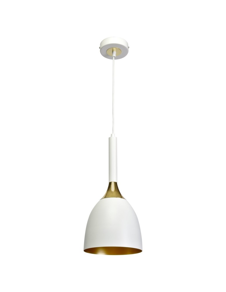 Milagro Lampa wisząca CLARK WHITE/GOLD 1xE27 MLP6219 Milagro Lampa wisząca CLARK WHITE/GOLD 1xE27 MLP6219