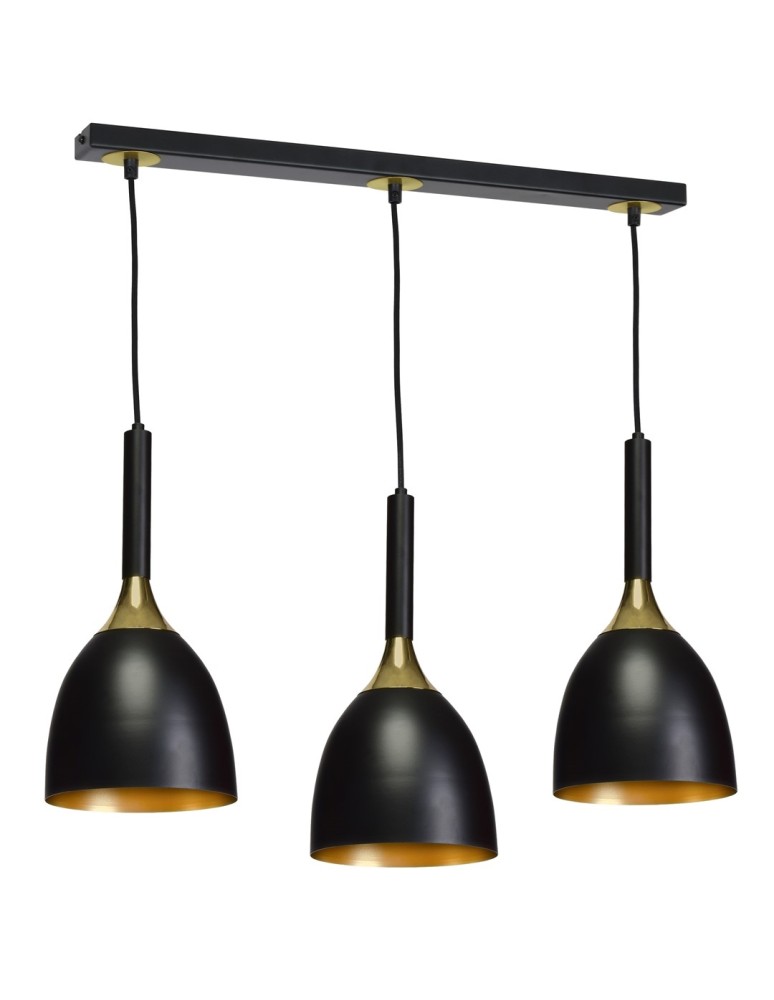 Milagro Lampa wisząca CLARK BLACK/GOLD 3xE27 MLP6222 Milagro Lampa wisząca CLARK BLACK/GOLD 3xE27 MLP6222