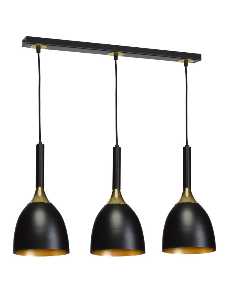 Milagro Lampa wisząca CLARK BLACK/GOLD 3xE27 MLP6222 Milagro Lampa wisząca CLARK BLACK/GOLD 3xE27 MLP6222