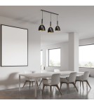 Milagro Lampa wisząca CLARK BLACK/GOLD 3xE27 MLP6222 Milagro Lampa wisząca CLARK BLACK/GOLD 3xE27 MLP6222