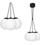 Milagro Lampa wisząca LIMA BLACK 3xE14 MLP6523 Milagro Lampa wisząca LIMA BLACK 3xE14 MLP6523
