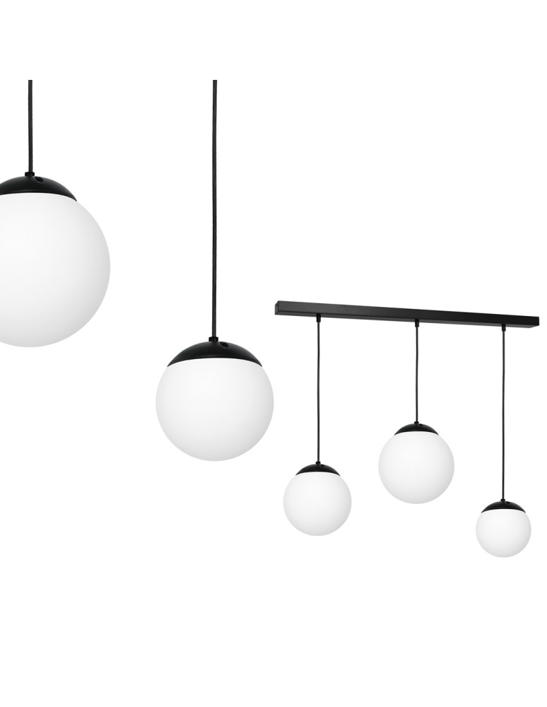 Milagro Lampa wisząca LIMA BLACK 3xE14 MLP6524 Milagro Lampa wisząca LIMA BLACK 3xE14 MLP6524