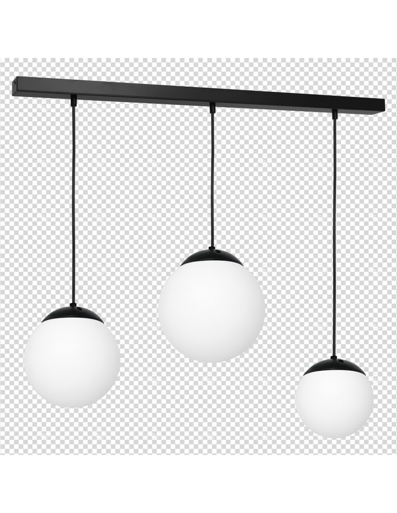 Milagro Lampa wisząca LIMA BLACK 3xE14 MLP6524 Milagro Lampa wisząca LIMA BLACK 3xE14 MLP6524