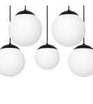 Milagro Lampa wisząca LIMA BLACK 5xE14 MLP6525 Milagro Lampa wisząca LIMA BLACK 5xE14 MLP6525