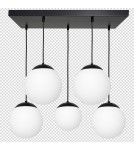 Milagro Lampa wisząca LIMA BLACK 5xE14 MLP6525 Milagro Lampa wisząca LIMA BLACK 5xE14 MLP6525