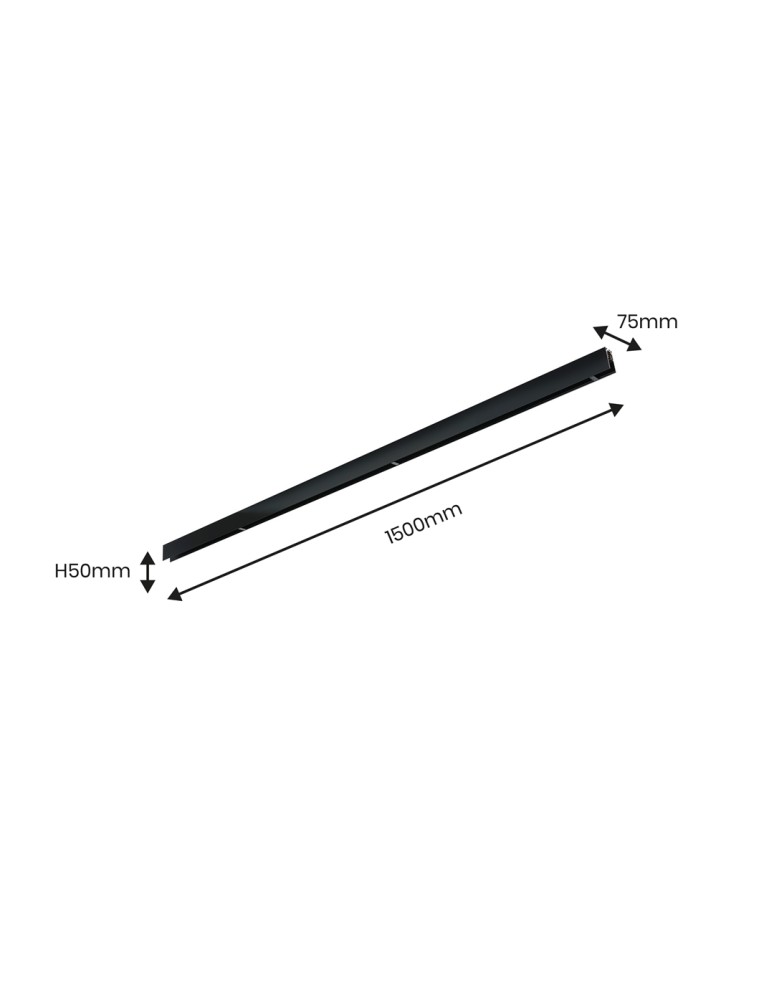 Szyny magnetyczne - Milagro Szyna natynkowa MAGNETIC TRACK ML6630 - product kolory-swiatla.pl 5
