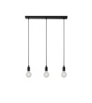 Lampy wiszące potrójne - Lucide FIX MULTIPLE Wisząca 3xE27/60W Czarny 08408/03/30 - produkt 1