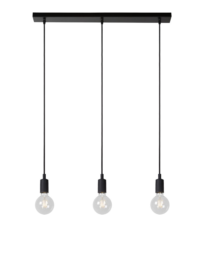 Lucide FIX MULTIPLE Wisząca 3xE27/60W Czarny 08408/03/30