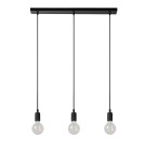 Lampy wiszące potrójne - Lucide FIX MULTIPLE Wisząca 3xE27/60W Czarny 08408/03/30 - produkt 4