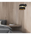 Kinkiety - Milagro Kinkiet PALMIRA BLACK / GOLD 1xE27 60W MLP6317 - product 5