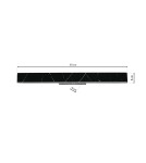Milagro Kinkiet PIERCE BLACK 24W LED ML6472 Milagro Kinkiet PIERCE BLACK 24W LED ML6472
