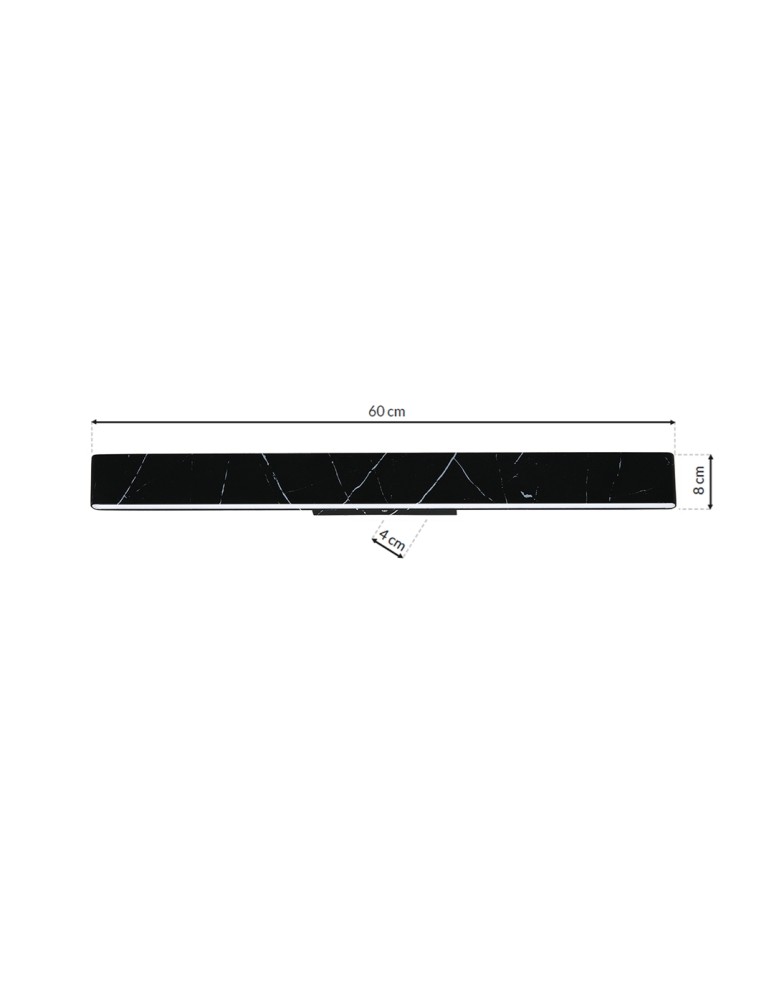 Milagro Kinkiet PIERCE BLACK 24W LED ML6472 Milagro Kinkiet PIERCE BLACK 24W LED ML6472