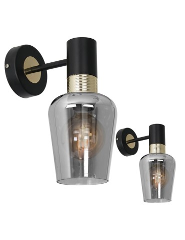 Milagro Kinkiet ROMA BLACK 1xE27 MLP6483