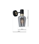 Milagro Kinkiet ROMA BLACK 1xE27 MLP6483 Milagro Kinkiet ROMA BLACK 1xE27 MLP6483