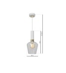 Milagro Lampa wisząca ROMA WHITE 1xE27 MLP6487 Milagro Lampa wisząca ROMA WHITE 1xE27 MLP6487
