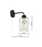 Milagro Kinkiet SANTIAGO CLEAR 1xE27 MLP6599 Milagro Kinkiet SANTIAGO CLEAR 1xE27 MLP6599