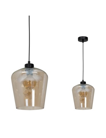 Milagro Lampa wisząca SANTIAGO AMBER 1xE27 MLP6607