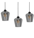Lampy wiszące - Milagro Lampa wisząca SANTIAGO SMOKED 3xE27 MLP6609 - product 4