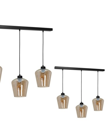 Milagro Lampa wisząca SANTIAGO AMBER 3xE27 MLP6610