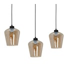 Lampy wiszące - Milagro Lampa wisząca SANTIAGO AMBER 3xE27 MLP6610 - product 3