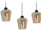Lampy wiszące - Milagro Lampa wisząca SANTIAGO AMBER 3xE27 MLP6610 - product 4