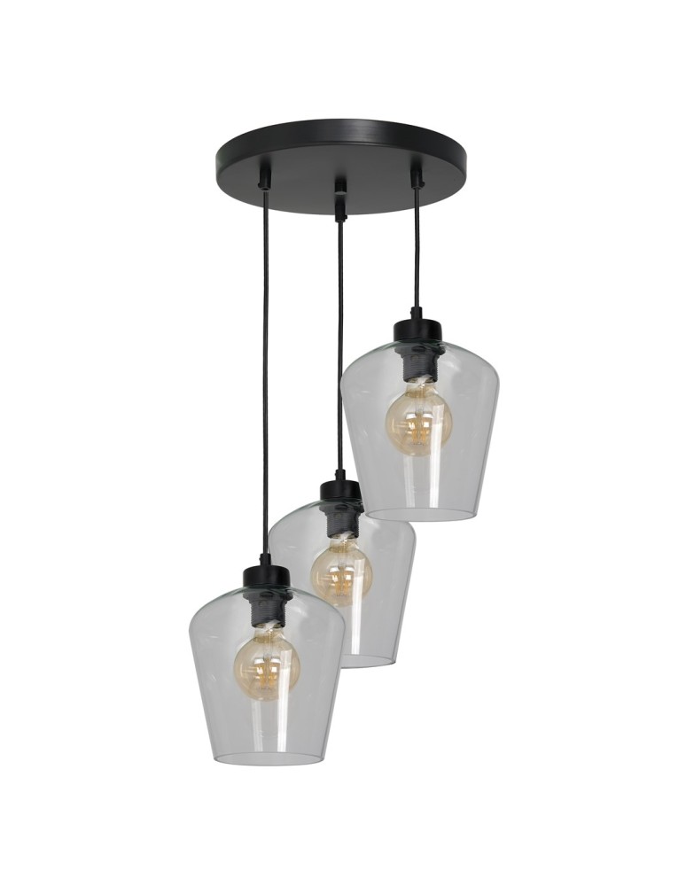 Milagro Lampa wisząca SANTIAGO CLEAR 3xE27 MLP6611 Milagro Lampa wisząca SANTIAGO CLEAR 3xE27 MLP6611