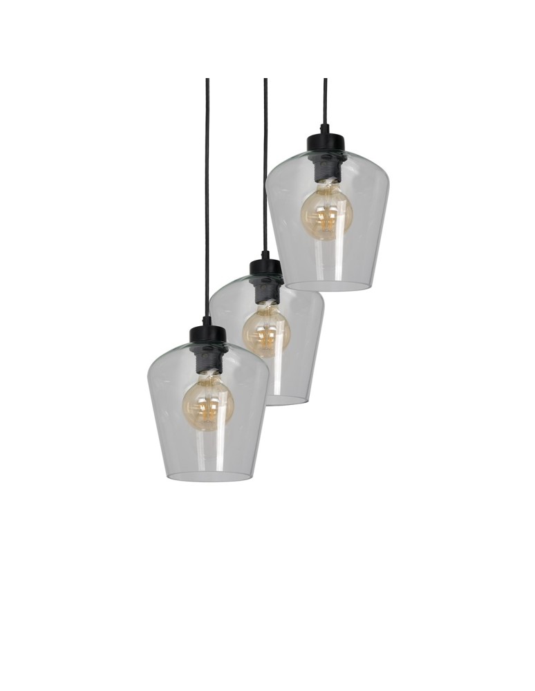 Milagro Lampa wisząca SANTIAGO CLEAR 3xE27 MLP6611 Milagro Lampa wisząca SANTIAGO CLEAR 3xE27 MLP6611