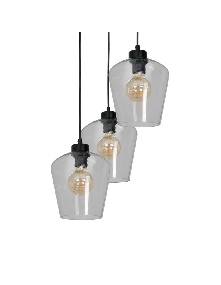 Milagro Lampa wisząca SANTIAGO CLEAR 3xE27 MLP6611 Milagro Lampa wisząca SANTIAGO CLEAR 3xE27 MLP6611